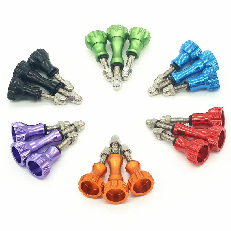 3 шт. алюминиевая ручка большого пальца болт гайка винт набор для Gopro Hero 8/7/6/5/4 Xiaomi Yi