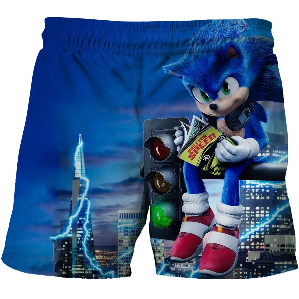 

Cartoon Sonic Kids Summer Swim Shorts Baby Boys Girls Swimwear Toddler Kids Fashion Print Swimwear Swimsuit Beach Short Pants