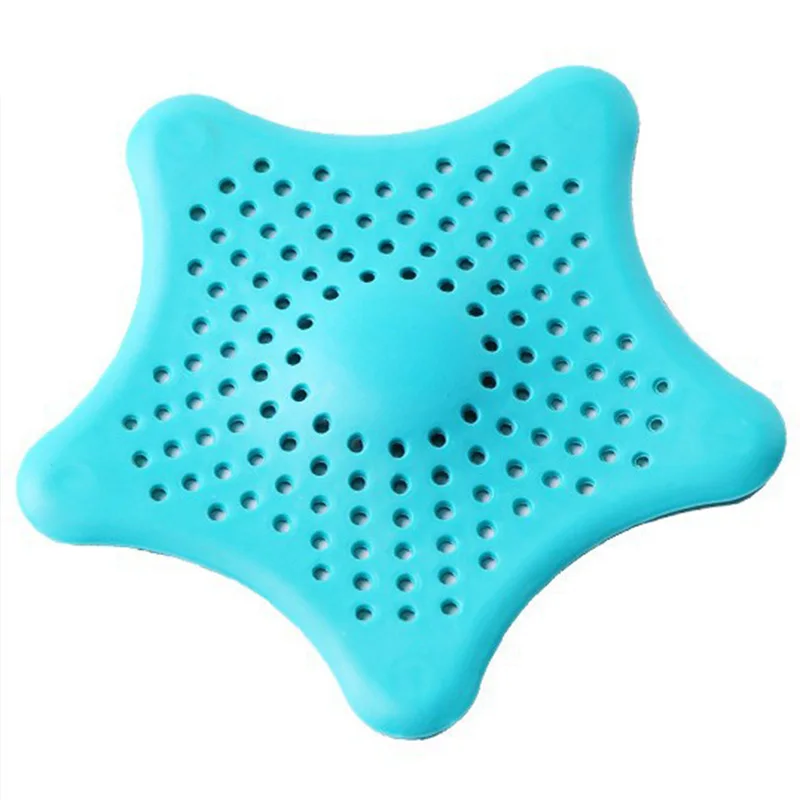 5 Color Five-pointed Star PVC Sink Filter Bathroom Kitchen Sewer Bath Shower Cover Drain Strainer Hair Stopper | Обустройство дома