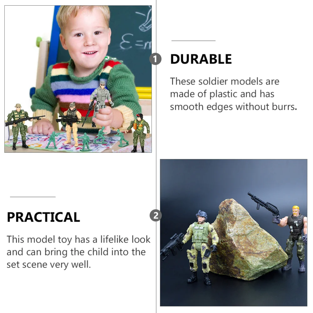 

6Pcs Soldiers Figures Flexible Soldier Models Kids Toys (Random Type)