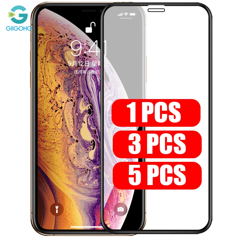 Закаленное стекло с полным покрытием для iPhone 11 Pro Max X XS XR 6 1 SE 2 новинка 2020 7 8 6s Plus