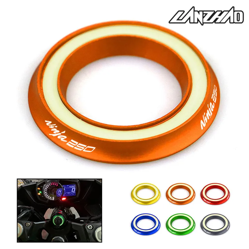 

NINJA250 ninja 250 motorcycle performance CNC aluminium alloy noctilucent scutcheon electric door knocker decorative circle