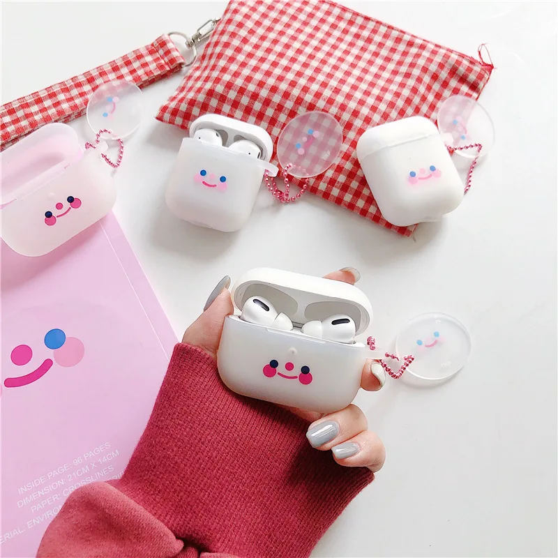 

Blush Little Smile Earphone Case AirPods 1 and 2 Case Airpods Pro Case for Airpod 3 for Air Pods Pro Earphone Accessories Case