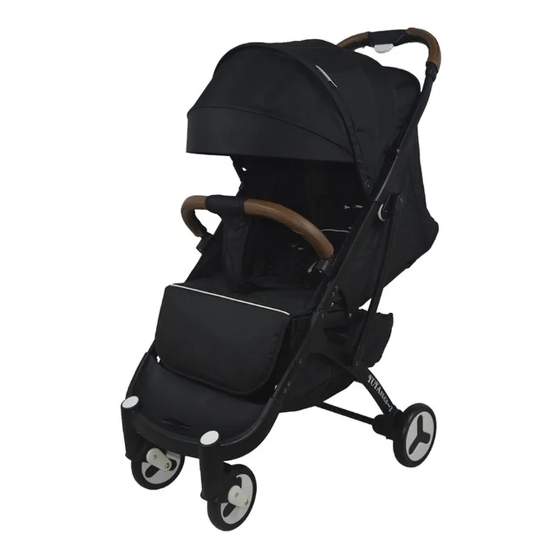 Легкая складная детская коляска Baby plus 3 портативная тележка летняя и зимняя белая