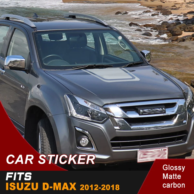 1 шт. Виниловая наклейка на капот isuzu d-max 2012-2018