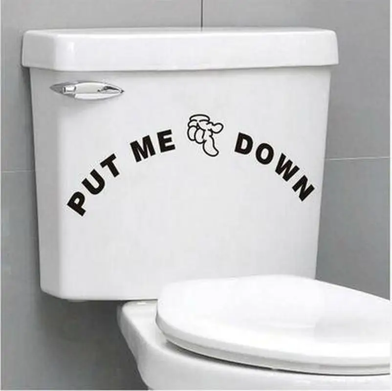 

Funny Smile Bathroom Wall Stickers For Toilet Home Decoration Waterproof Wall Decals Toilet Sticker cute Cartoon Home Decor