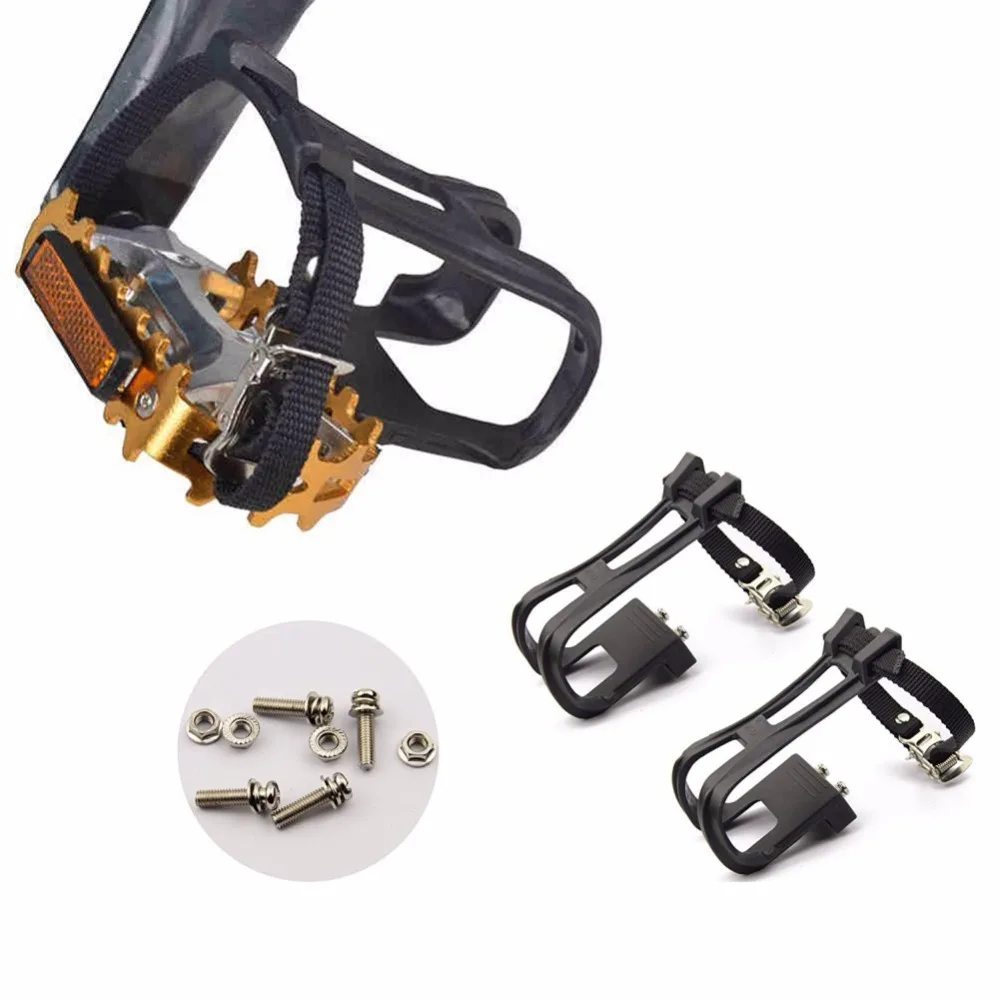 

Bike Pedals Accessories Road Bike Black Toe Clip Dog Mouth High Quality Ultralight Pedal Bicycle Accessories