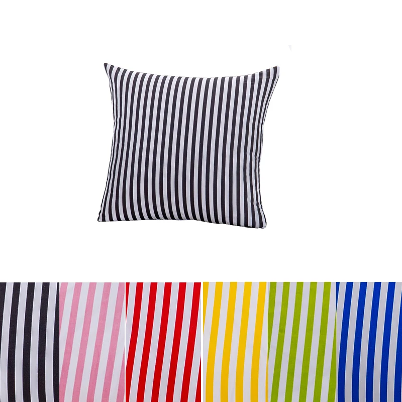 

100% Cotton stripe sofa cushion cover 30x50/40x40/45x45/50x50/55x55/60x60/50x70cm decorative throw pillow cases