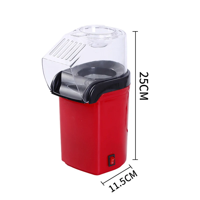 

1200W Hot Air Popper Popcorn Maker with Protaction Cover and Measuring Cup Electric Machine Kitchen Supplies