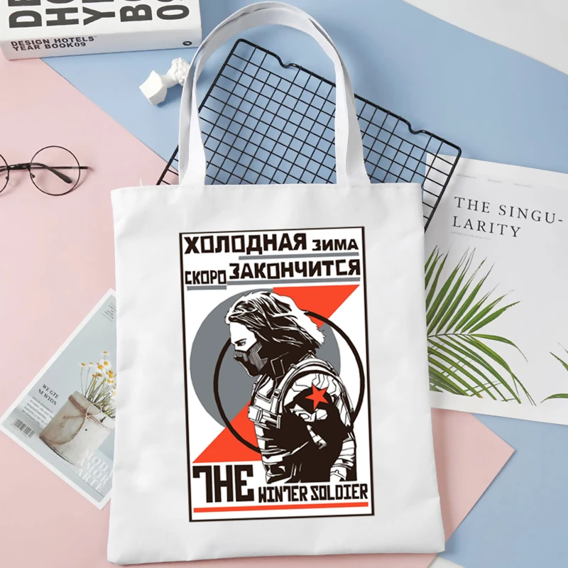 

Холщовая Сумка-тоут на плечо с мультяшным рисунком героев солдат, женские сумки, Экологически чистая многоразовая сумка для покупок, винтаж...
