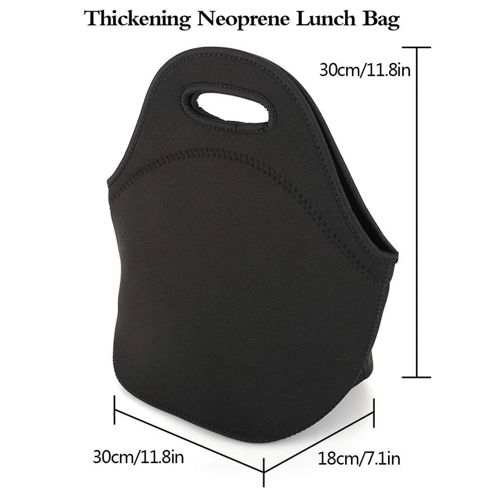 

Neoprene Lunch Bag Thick Insulated Durable Waterproof Lunch Tote Women Kids Pouch Food Lunch Bags Cooler Picnic Box