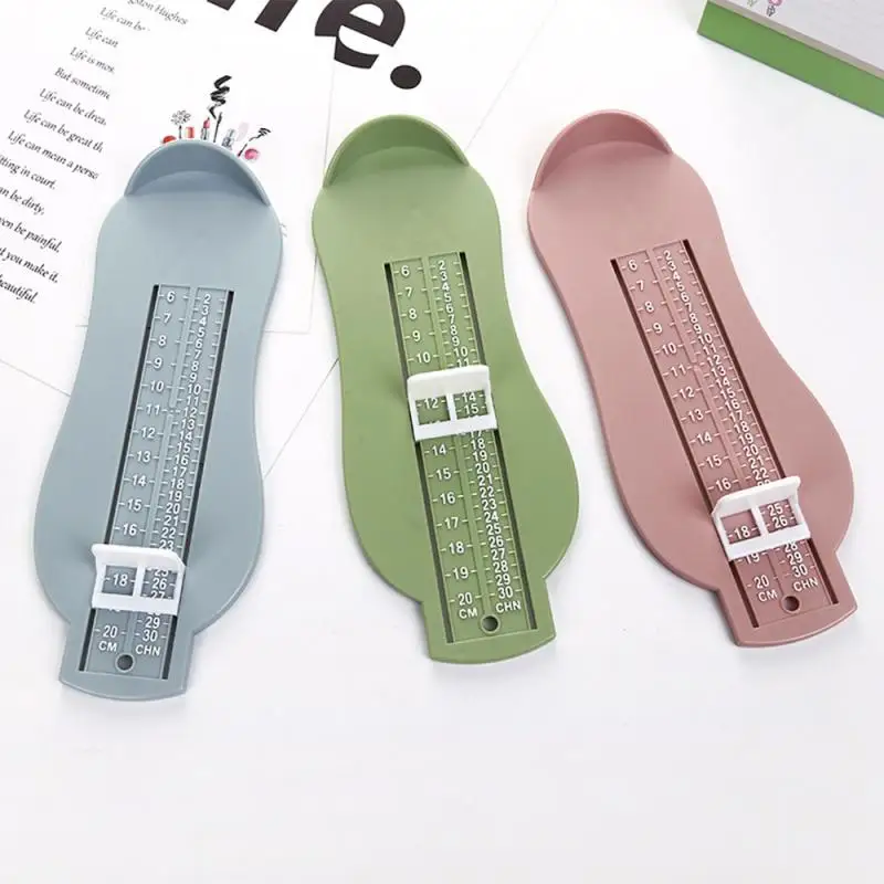 0-8 Years Baby Foot Ruler 3 Colors Kids Foot Length Measuring Child Shoes Calculator For Children Infant Shoes Fittings Gauge images - 6