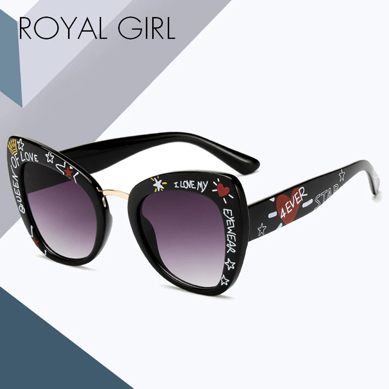 Солнцезащитные очки ROYAL GIRL Cat Eye роскошные брендовые Оттенки для женщин трендовые
