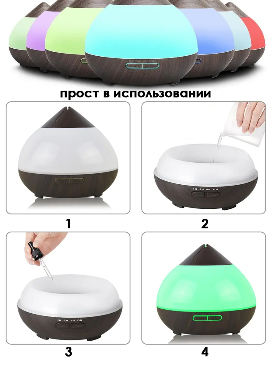 Ультразвуковой увлажнитель-аромадиффузор 17х22 см Aromic AM |