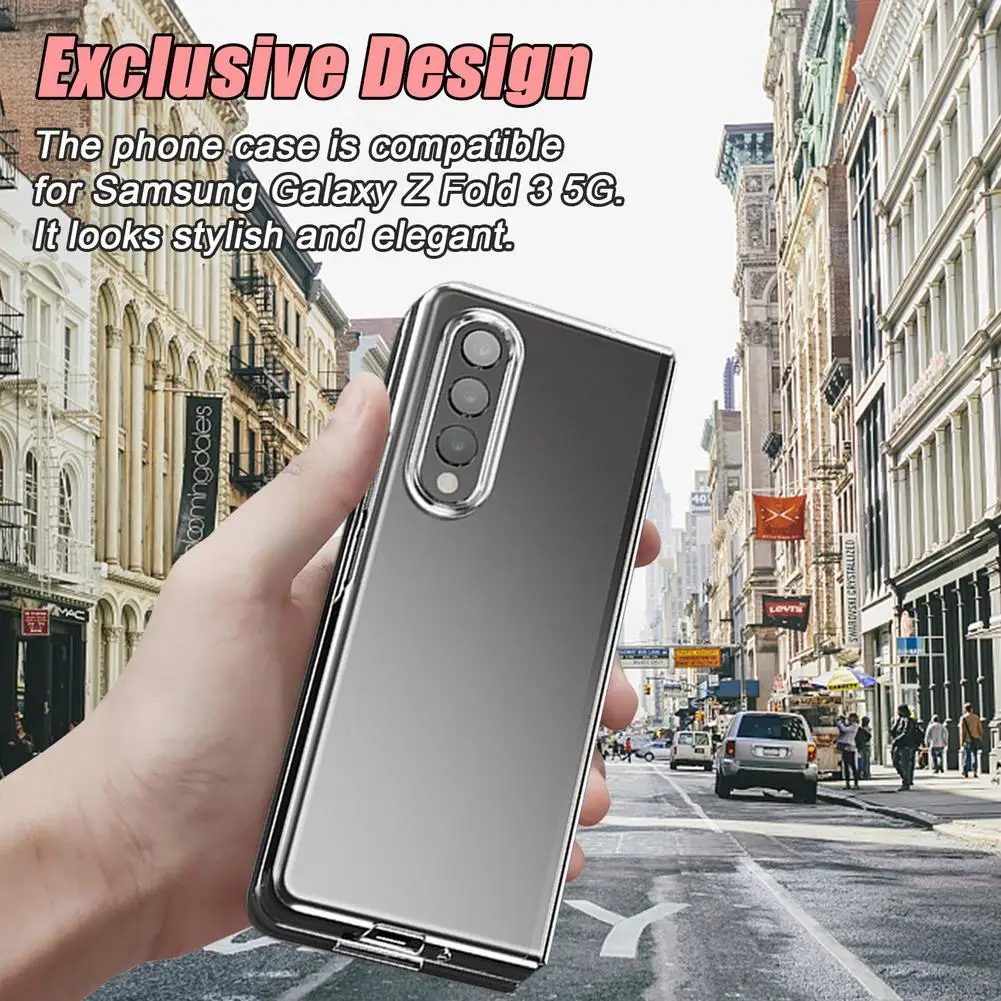 Phone Case For Samsung Galaxy Z Fold 3/W22 Shock Absorption Smartphone Protective Cover 3 | Мобильные телефоны и