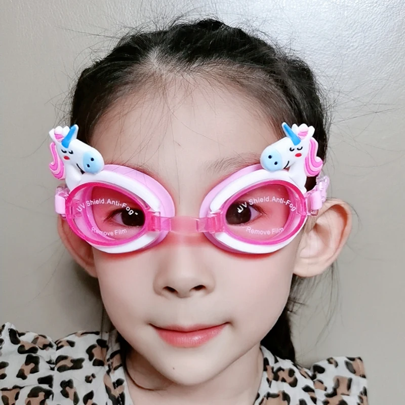 1 шт. силиконовые Милые Мультяшные очки для плавания sainв противотуманные