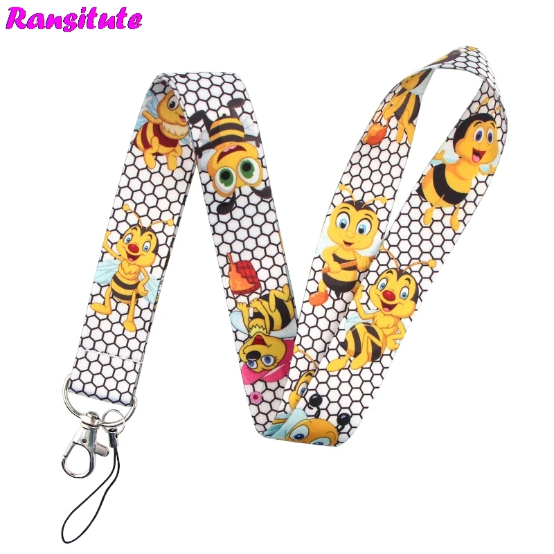 Ransitute пчелиный ремешок подходит для ключа ID карты мобильного телефона ремень DIY