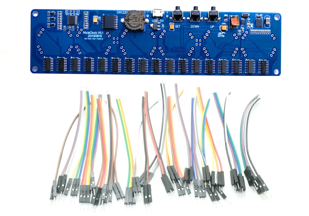 Zirrfa 6-bit Nixie свечение часы материнская плата основная плата, панель управления Универсальный in8 in8-2 in12 in14 in18 QS30-1, без трубы