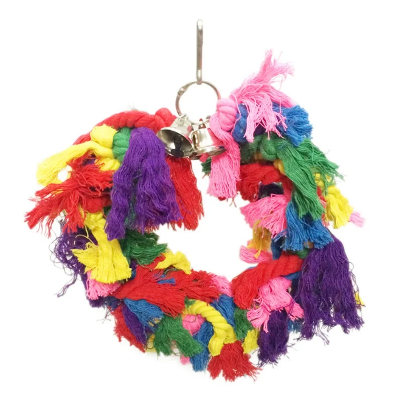 

Bird Toys 5 Styles Hanging Bridge Suspension Chain Pet Bird Parrot Chew Colorful Bird Cage Toys for Parrots