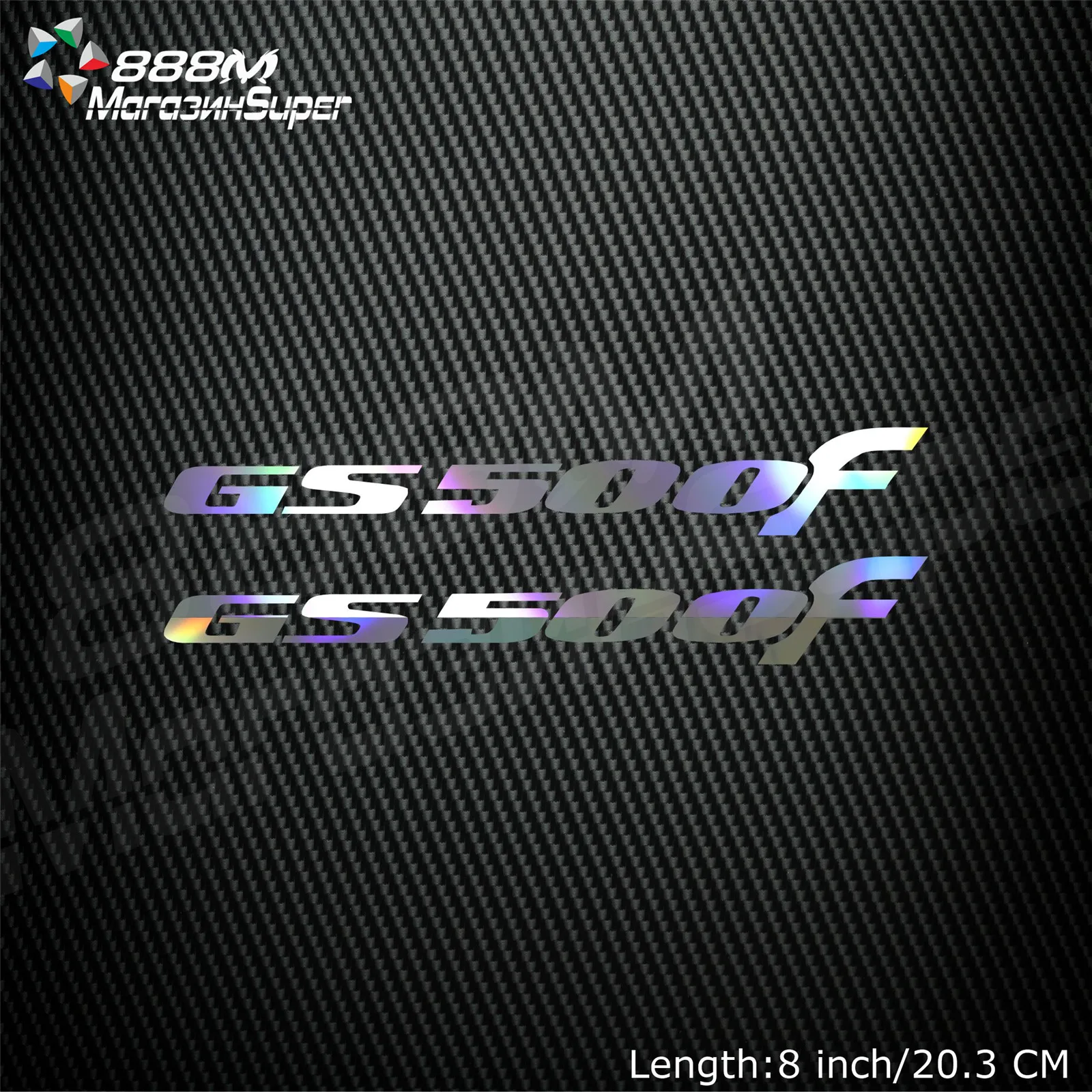 

1Pair Motorcycle Reflective Laser Helmet Tank Pad Decoration Sticker Motorbike Decals For SUZUKI GS500F GS 500F