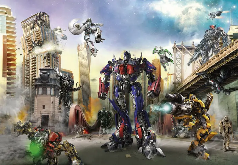 JMINE Div 5D Трансформеры + s-Манхэттен город полностью Алмазная краска наборы для