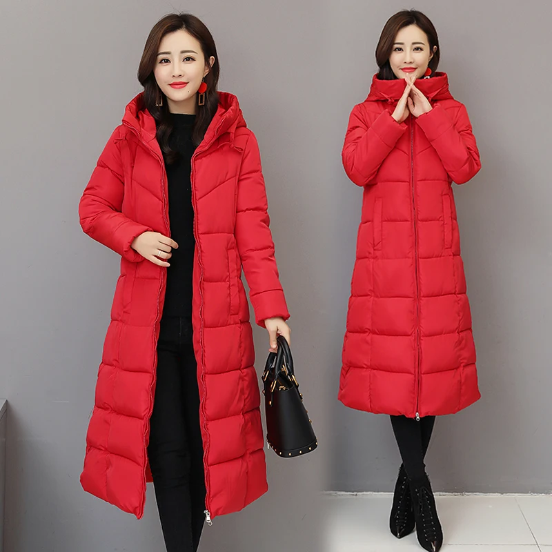 2020 Зимняя парка женское теплое пальто с капюшоном Корейская куртка хлопковой