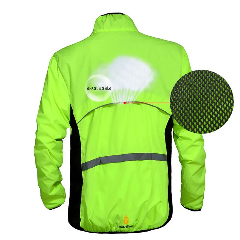 Ветрозащитная Водонепроницаемая велосипедная куртка WOLFBIKE для горных