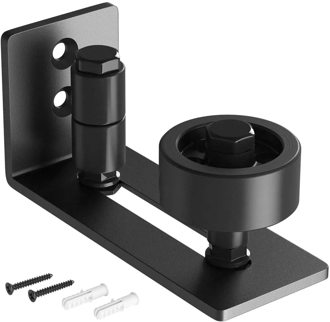 

New 8 in 1 Adjustable Sliding Barn Door Bottom Floor Guide Roller Wall Mount Bottom Guide Clips Sliding Door Fittings Household