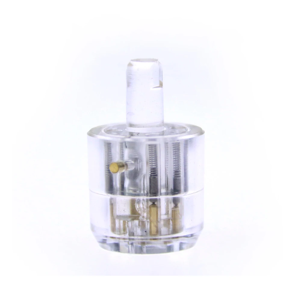 

HUK 7 Pins Adjustable Tubular Practice Transparent Lock Cylinder 7.00MM 7.5MM 7.8MM With Lock For Locksmith Supplies