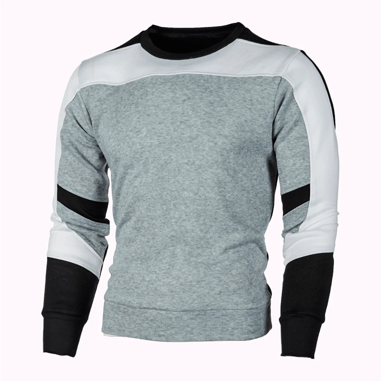 2022 Spring and Autumn Men's New Arrival Clothing Fashion 3 Color Splicing  Casual Sweatshirts