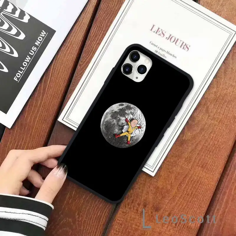 

Anime One Punch Man Phone Case for iPhone 11 12 pro XS MAX 8 7 6 6S Plus X 5S SE 2020 XR Soft silicone