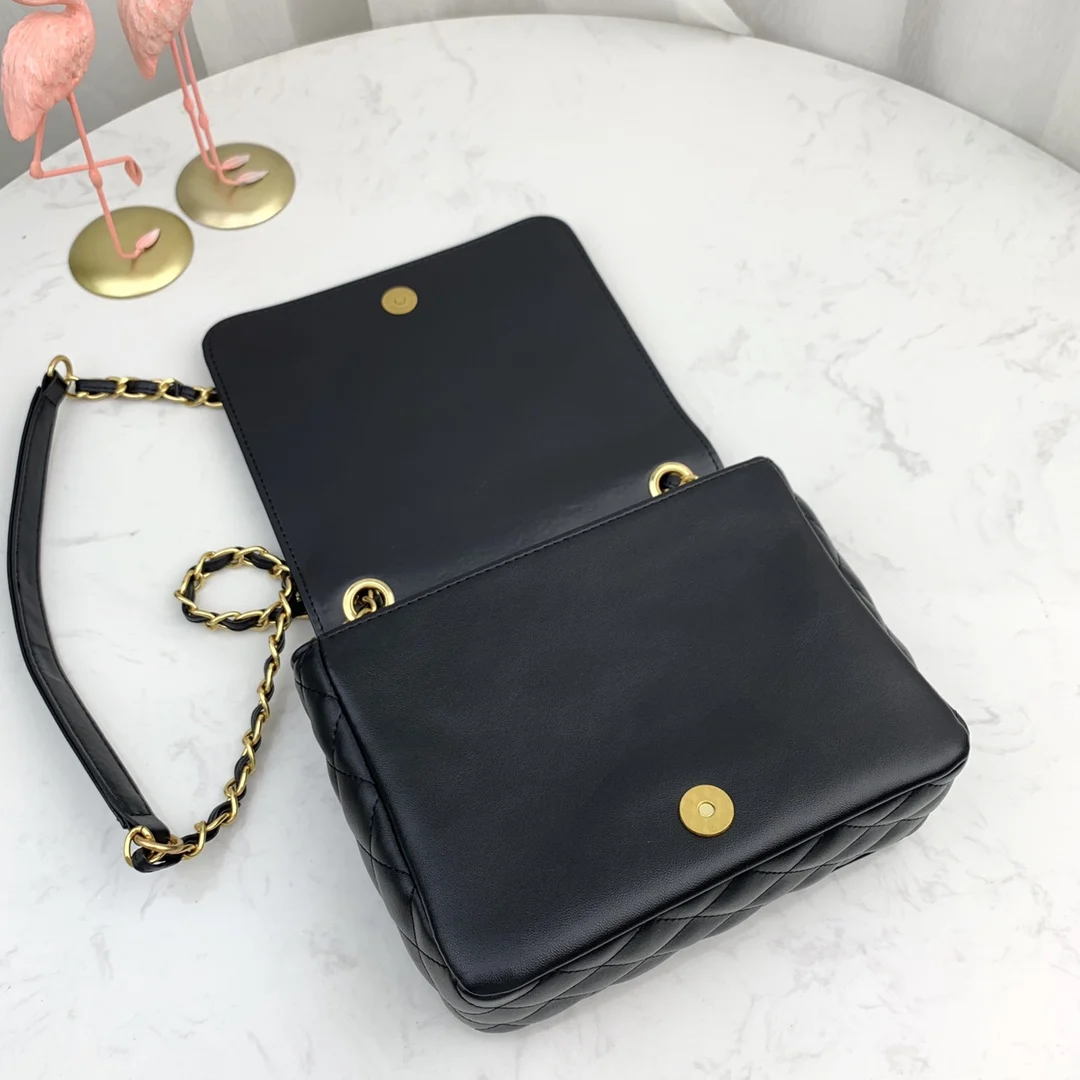 

Fashion design ladies shoulder chain bag 2020 leather messenger bag high quality handbag