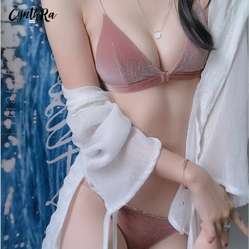 Женский бесшовный комплект нижнего белья CYNTHRA бесшовное нижнее белье без