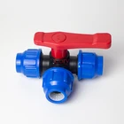 Тройник из полиэтилена, 1 шт., соединительный шарнир 12 дюйма, 34 дюйма, 1 дюйма, 1,2 дюйма, 1,5 дюйма, фитинги для водопроводных труб, пластиковый шаровой клапан, 3-Ходовой Клапан