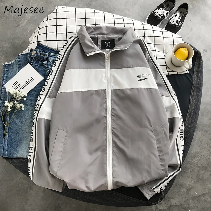 

Jackets Men Turn-down Collar High Quality Long Sleeve Mens Jacket and Coats All Match Males Ulzzang Korean Style BF New Chic