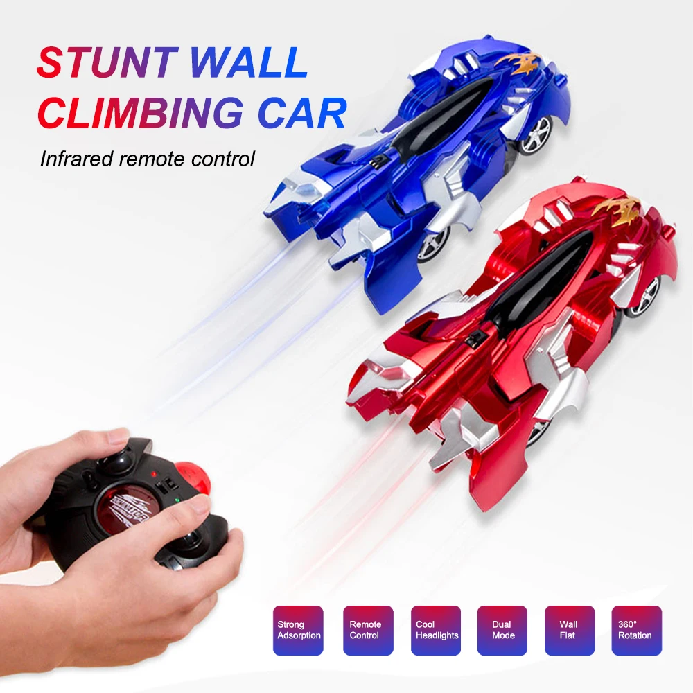 Стена скалолазания Rc автомобиль со светодиодными огнями 360 градусов вращающийся