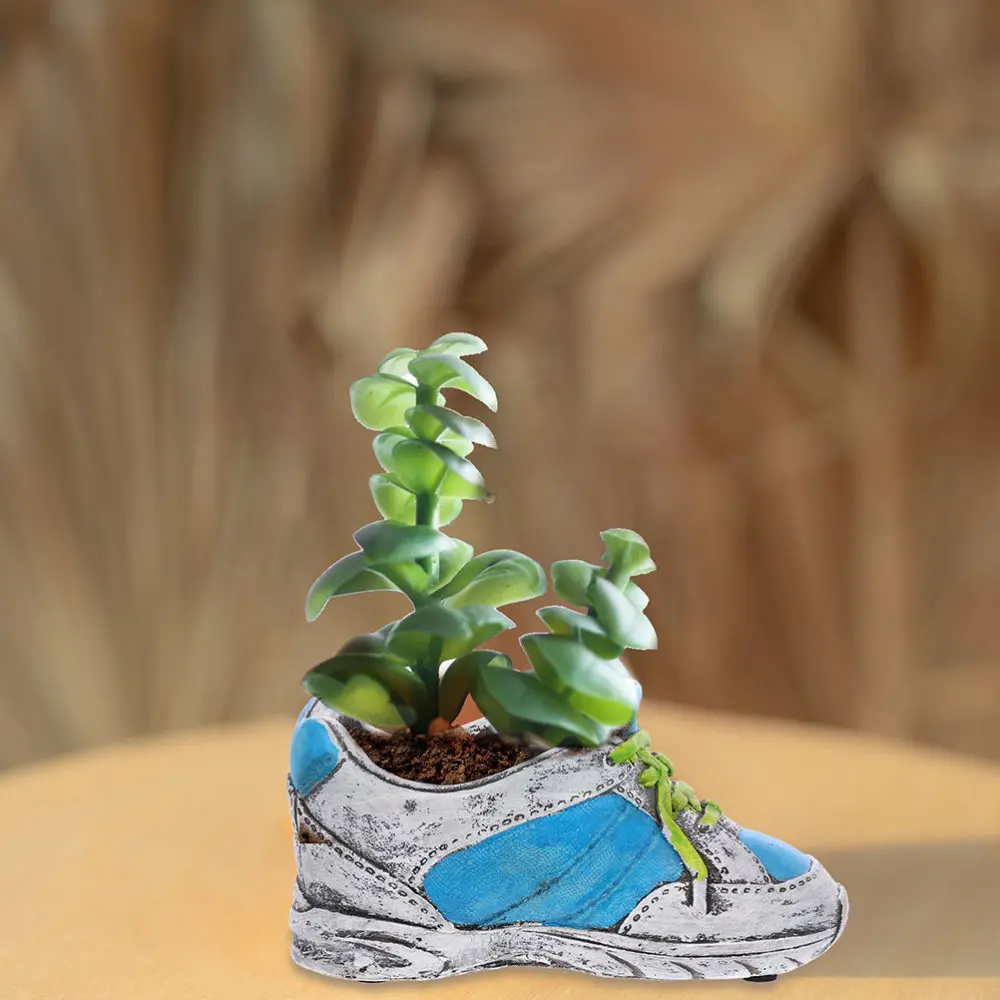 

2pcs Creative Shoe-shaped Flower Succulent Planter Bonsai Container Decoration