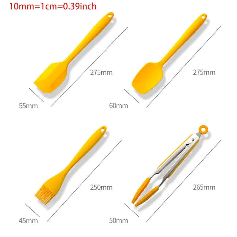 

8 Pcs Large Kitchen Utensils Set With Holder Non Stick And Heat Resistant Silicone Cooking Utensil BPA Free Non Toxic