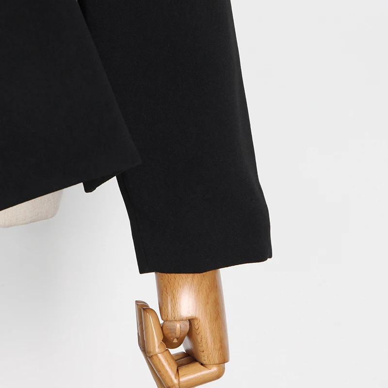 

TWOTWINSTYLE Casual Patchwork Diamond Blazer For Women Notched Long Sleeve Tunic Black Blazers Female Fashion New Clothing 2020