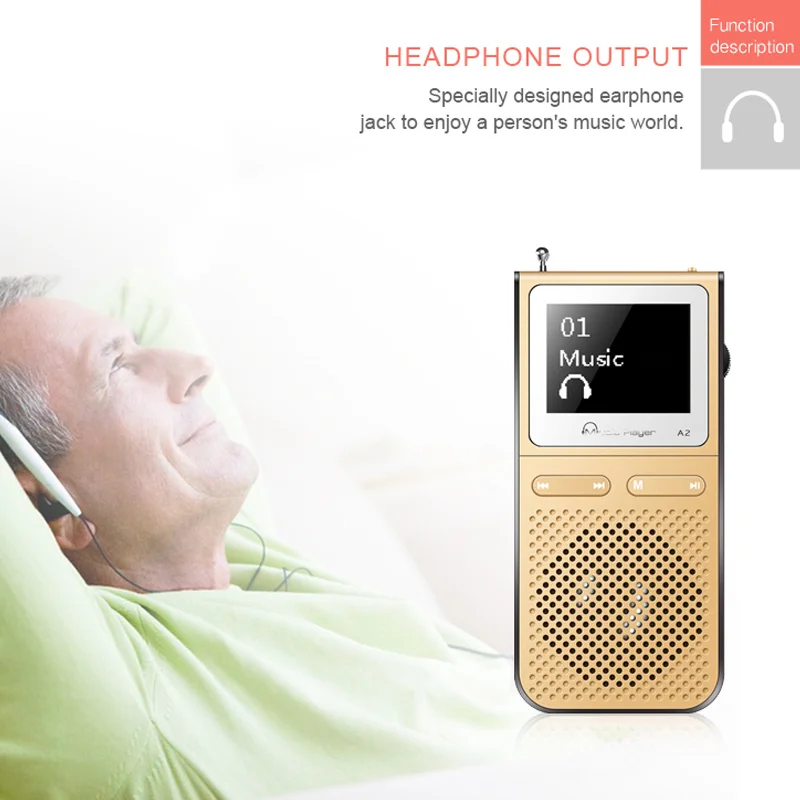 IQQ Hifi Mp3 плеер с Lound говорить и 8 Гб может играть 100 часов Встроенный fm радио Поддержка расширить до 128 Портативный плеер