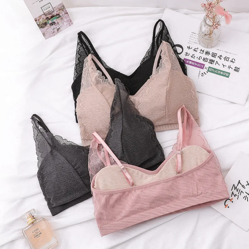 Женский бюстгальтер с открытой спиной кружевной тонкое нижнее белье комфортное