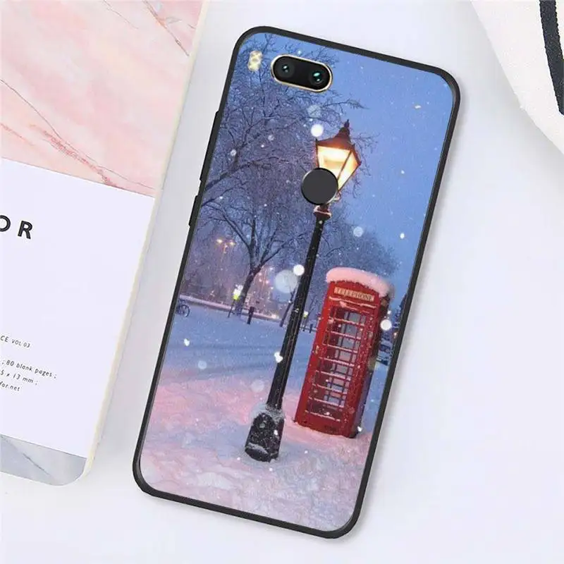 

Winter New York Central Phone Case For Xiaomi Redmi note 7 8 9 t k30 max3 9 s 10 pro lite Luxury brand shell funda coque