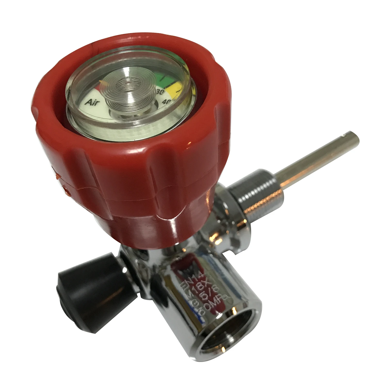AC911 Pcp сжатого воздуха клапан Hpa 4500Psi красный с манометром для аквалангов Condor Vavle M18