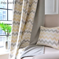geometric pattern shading jacquard curtain modern minimalist finished custom shading curtains for living dining room bedroom