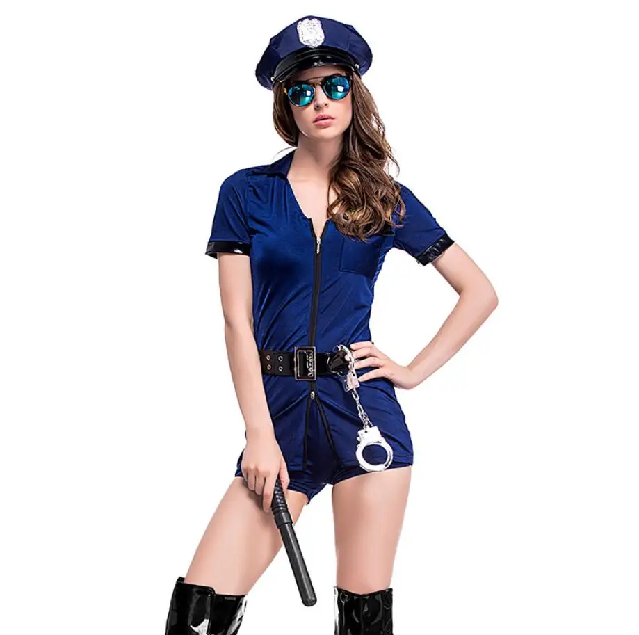 Костюм полицейского офицера на Хэллоуин косплей костюм сексуальный Женские