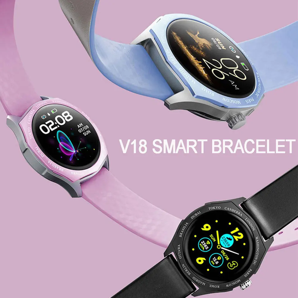 Умные часы V8 для мужчин и женщин спортивные Bluetooth 4 0 1 22 дюйма IPS цветной экран Android