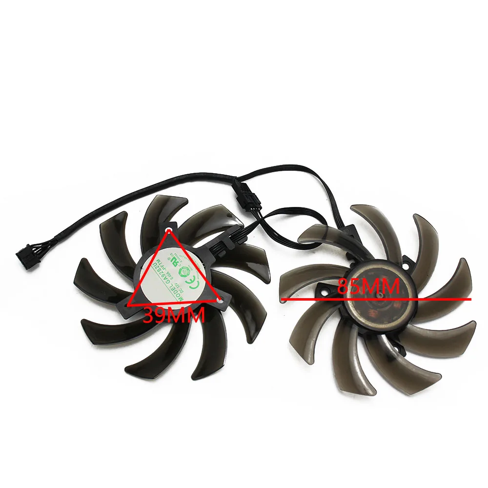 Новый 85 мм 4Pin кулер для установки в модель GA91S2U нее GeForce GTX 1070 Ti 1060 1080 GTX1060|Кулеры и