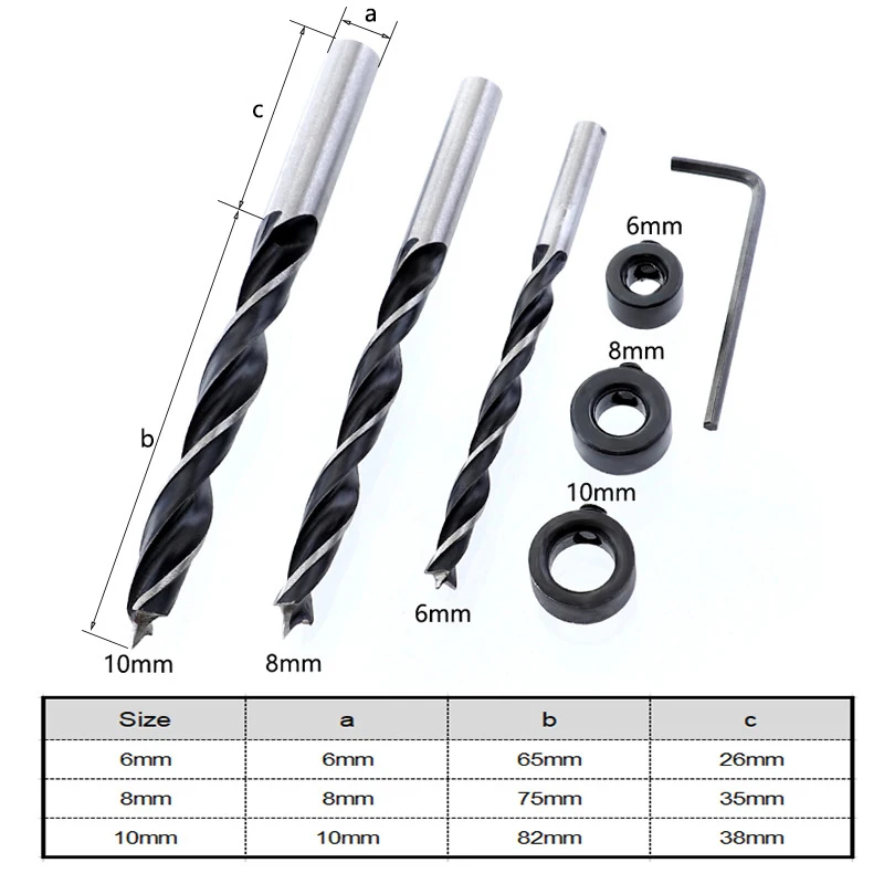 51Pcs Oblique Hole Drill 15 Degree Angle Locator Bits Hole Jig Woodwork Guide Clamp Locator Set Kit Woodworking Hand Tools