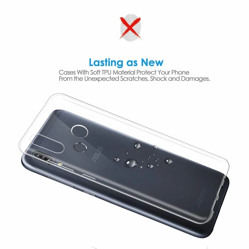 for ASUS Zenfone 6 ZS630KL Max Pro (M1) (M2) ZB601KL ZB631KL ZB620KL ZS620KLSoft TPU Case Silicone Anti-Scratch Shockproof Cover |