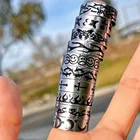 Модное винтажное кольцо в стиле хип-хоп и панк из нержавеющей стали с бабочкой и пламенем, готические кольца со звездой и крестом для женщин и мужчин, ювелирные изделия для пар